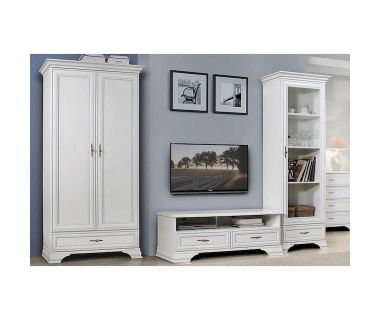 Модульная стенка для гостиной BRW (БРВ) Кентукки N77794 Белый альпийский (GRB-1889)