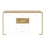 Комод в гостиную Гербор Бука KOM2D4S (телескопы) Нимфея альба + Дуб артизан (GRB-1668)