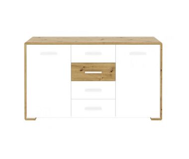 Комод в гостиную Гербор Бука KOM2D4S (телескопы) Нимфея альба + Дуб артизан (GRB-1668)