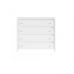 Комод у спальню BRW (БРВ) Крістіна KOM4S Білий + Білий глянець (GRB-1491)