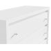 Комод у спальню BRW (БРВ) Крістіна KOM4S Білий + Білий глянець (GRB-1491)
