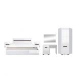 Комплект модульний до спальні BRW (БРВ) Ацтека N77852 Білий + Білий глянець (GRB-1647)