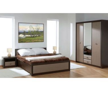 Комплект модульный в спальню Гербор Коэн МДФ N9967 Венге магия + Шторкс темний (GRB-1203)