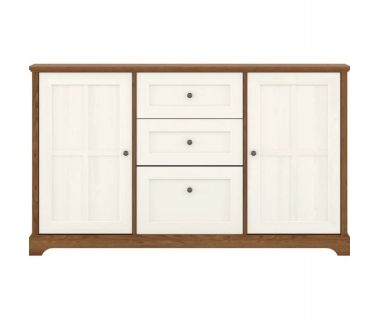 Комод в гостиную Гербор Лана KOM2D2S1K Орех верона + Ясень снежный (GRB-1009)