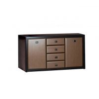 Комод у вітальню Гербор Коен МДФ KOM2D4S Венге магія + Штрокс темний (GRB-1131)