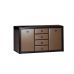 Комод у вітальню Гербор Коен МДФ KOM2D4S Венге магія + Штрокс темний (GRB-1131)