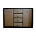 Комод у вітальню Гербор Коен МДФ KOM2D4S Венге магія + Штрокс темний (GRB-1131)