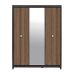 Шафа розстібна з дзеркалом BRW (БРВ) Лорен SZF3D Венге магія + Монтеверде (GRB-1806)