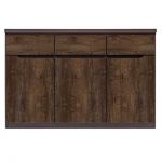 Комод в гостиную BRW (БРВ) Джули KOM3D3S Венге магия + Дуб конкордия (GRB-1519)