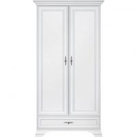 Шкаф распашной в спальню BRW (БРВ) Кентукки SZF2D1S Белый альпийский (GRB-1767)