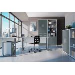 Модульна стінка для вітальні Гербор Кабі N100014 Попелястий + Антрацит (GRB-1216)