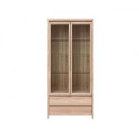 Пенал-витрина BRW (БРВ) Каспиан REG2W2S Дуб сонома (GRB-1742)