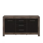 Комод в гостиную Гербор Белен KOM2D3S (телескопы) Дуб ансберг + Дуб болотный коричневый (GRB-1115)