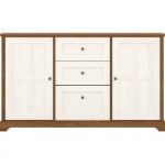 Комод в гостиную Гербор Лана KOM2D2S1K Орех верона + Ясень снежный (GRB-1009)