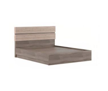 Кровать двуспальная (с основанием под матрас) Гербор Лайер LOZ160 160x200 см Дуб сонома трюфель + Дуб санремо светлый (GRB-1336)