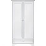 Шкаф распашной в спальню BRW (БРВ) Кентукки SZF2D1S Белый альпийский (GRB-1767)