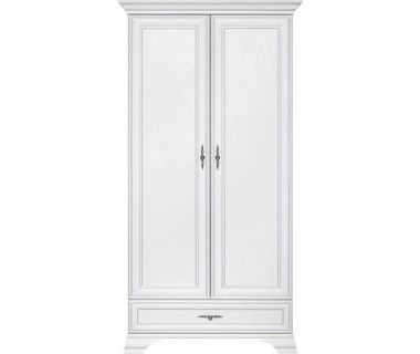 Шкаф распашной в спальню BRW (БРВ) Кентукки SZF2D1S Белый альпийский (GRB-1767)