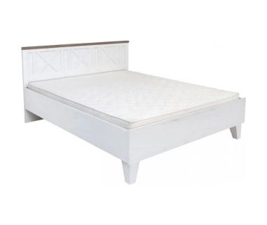 Кровать двуспальная (с основанием под матрас) Гербор Тина LOZ160 160x200 см Сосна каньон + Дуб сонома трюфель (GRB-1173)