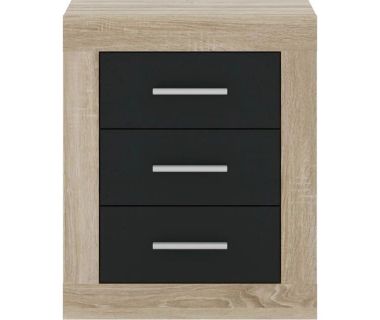 Тумба прикроватная Гербор Сара KOM3S Дуб сонома + Антрацит (GRB-1371)