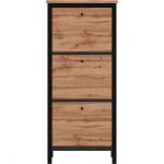 Тумба для обуви Гербор Чос BUT3D Дуб Тахо + Черный (GRB-1351)