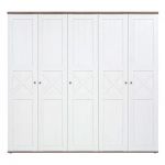 Шкаф для одежды в спальню Гербор Тина SZF5D Сосна каньон + Дуб сонома трюфель (GRB-1455)