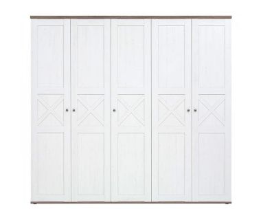 Шкаф для одежды в спальню Гербор Тина SZF5D Сосна каньон + Дуб сонома трюфель (GRB-1455)