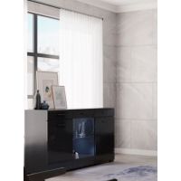 Комод у вітальню Гербор Арктика (телескопи) Чорний + Чорний глянець (GRB-2010)