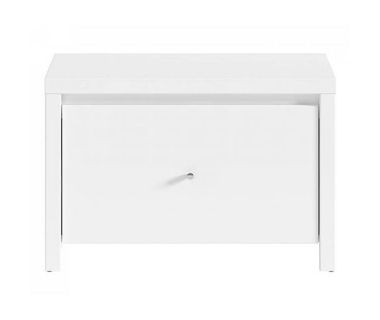 Тумба для обуви BRW (БРВ) Кристина SBUT/60 Белый + Белый глянец (GRB-1990)