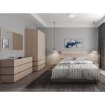 Комплект модульный в спальню Гербор Лайер N100016 Дуб сонома трюфель + Дуб санремо светлый (GRB-1205)