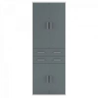 Пенал закритий із ящиками Гербор Кабі REG 4D2S/220 Попелястий + Антрацит (GRB-1242)