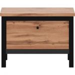 Тумба для обуви Гербор Чос KOM1D Дуб Тахо + Черный (GRB-1407)