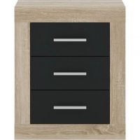 Тумба прикроватная Гербор Сара KOM3S Дуб сонома + Антрацит (GRB-1371)