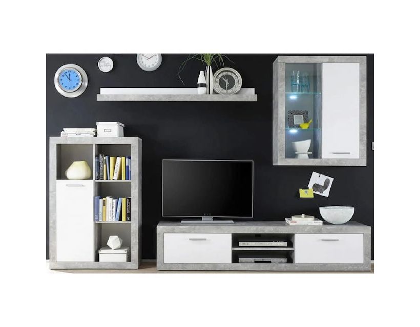 Модульная стенка для гостиной BRW (БРВ) Сансет Нимфея альба + Таблила (GRB-1923)