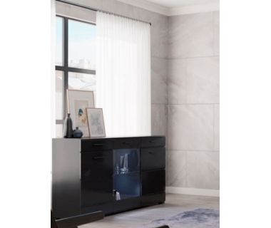 Комод в гостиную Гербор Арктика (телескопы) Черный + Черный глянец (GRB-2010) Комод в гостиную Гербор Арктика (телескопы) Черный + Черный глянец (GRB-2010)