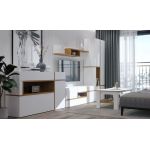 Модульная стенка для гостиной Гербор Лайн Нимфея альба + Орех Верона (GRB-1219)