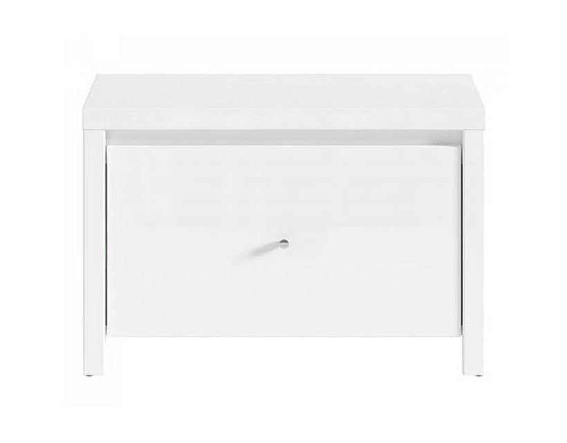 Тумба для обуви BRW (БРВ) Кристина SBUT/60 Белый + Белый глянец (GRB-1990)