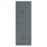 Пенал закритий із ящиками Гербор Кабі REG 4D2S/220 Попелястий + Антрацит (GRB-1242)