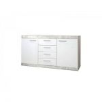 Комод в гостиную BRW (БРВ) Кэтлин KOM2D4S Бетон + Нимфея альба (GRB-1500)