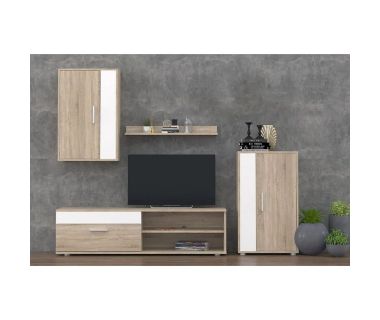 Модульная стенка для гостиной Гербор Мини Барато Дуб сонома + Нимфея альба (GRB-1915) Модульная стенка для гостиной Гербор Мини Барато Дуб сонома + Нимфея альба (GRB-1915)