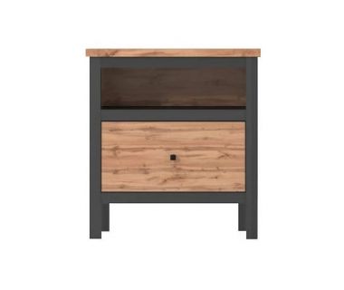 Тумба прикроватная Гербор Чос KOM1S Дуб Тахо + Черный (GRB-1387) Тумба прикроватная Гербор Чос KOM1S Дуб Тахо + Черный (GRB-1387)