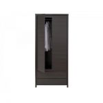 Шкаф распашной с ящиками BRW (БРВ) Каспиан SZF2D2S Дуб милано темный (GRB-1723)