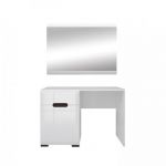 Туалетный столик с зеркалом BRW (БРВ) N77777 Белый + Белый глянец (GRB-1620)