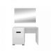 Туалетний столик із дзеркалом BRW (БРВ) N77777 Білий + Білий глянець (GRB-1620)