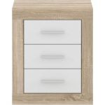 Тумба прикроватная Гербор Сара KOM3S Дуб сонома + Нимфея альба (GRB-1372)