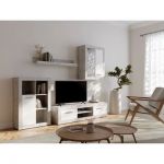 Модульна стінка для вітальні BRW (БРВ) Шакіра Бетон + Німфея альба (GRB-1925)