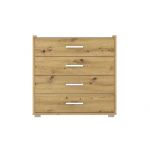 Комод в спальню Гербор Рутения KOM4S Дуб артизан + Нимфея альба (GRB-1146)