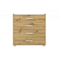 Комод в спальню Гербор Рутения KOM4S Дуб артизан + Нимфея альба (GRB-1146)