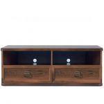 Тумба під ТВ BRW (БРВ) Індіана JRTV2SO Дуб шутер (GRB-1974)