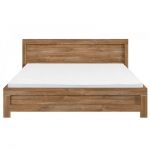 Кровать двуспальная (без основания под матрас) BRW (БРВ) Герман LOZ/160 160x200 см Дуб стерлинг (GRB-1537)