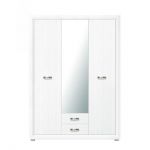 Шкаф для одежды с зеркалом BRW (БРВ) Маркус SZF3D2S Джанни + Дуб каменный (GRB-1816)